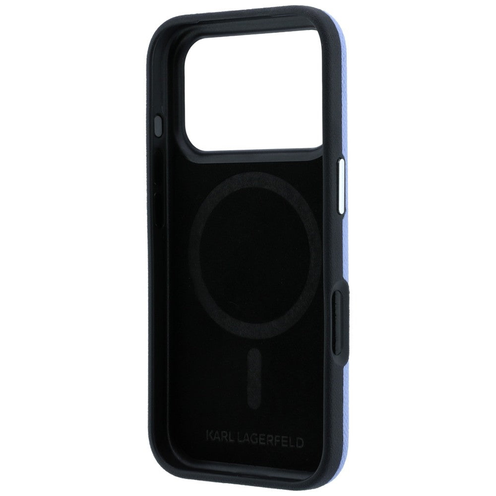 Karl Lagerfeld iPhone 17 Pro Max/iPhone 18 Pro Max Kuori Grained Logo Sininen