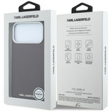Karl Lagerfeld iPhone 17 Pro Max/iPhone 18 Pro Max Kuori Grained Elongated Logo Burgundy