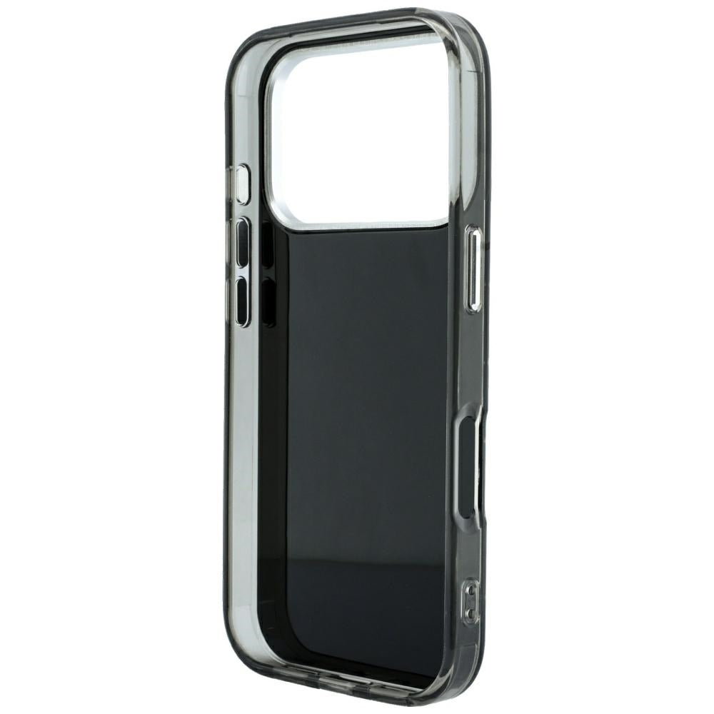 Karl Lagerfeld iPhone 17 Pro/iPhone 18 Pro Kuori Rhinestones Electroplated Logo Musta