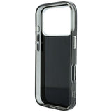 Karl Lagerfeld iPhone 17 Pro Max/iPhone 18 Pro Max Kuori strasseilla, galvanoitu logo, Musta
