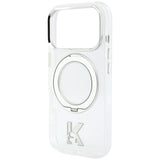 Karl Lagerfeld iPhone 17 Pro/iPhone 18 Pro Kuori Ring Stand Kameo Kirkas