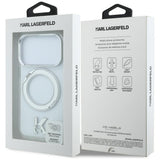 Karl Lagerfeld iPhone 17 Pro/iPhone 18 Pro Kuori Ring Stand Kameo Kirkas