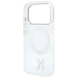 Karl Lagerfeld iPhone 17 Pro Max/iPhone 18 Pro Max Kuori Ring Stand Kameo Kirkas