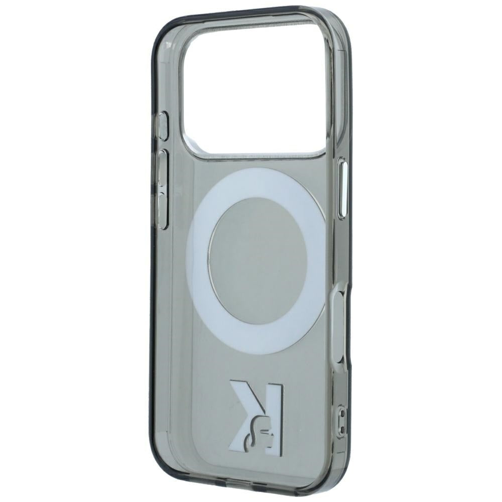 Karl Lagerfeld iPhone 17 Pro/iPhone 18 Pro Kuori Ring Stand Kameo Musta