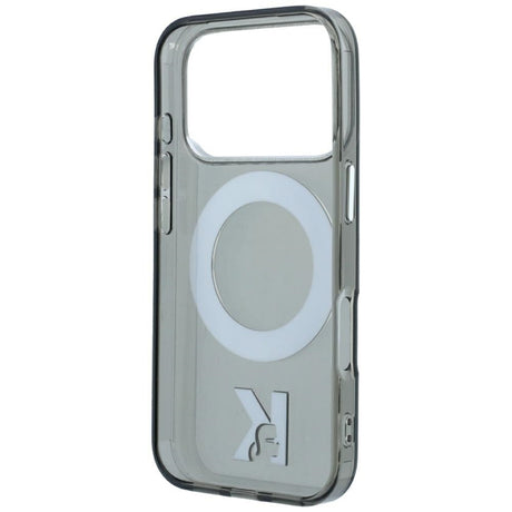 Karl Lagerfeld iPhone 17 Pro/iPhone 18 Pro Kuori Ring Stand Kameo Musta