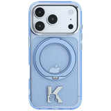 Karl Lagerfeld iPhone 17 Pro Max/iPhone 18 Pro Max Kuori Rengasteline Kameo Sininen
