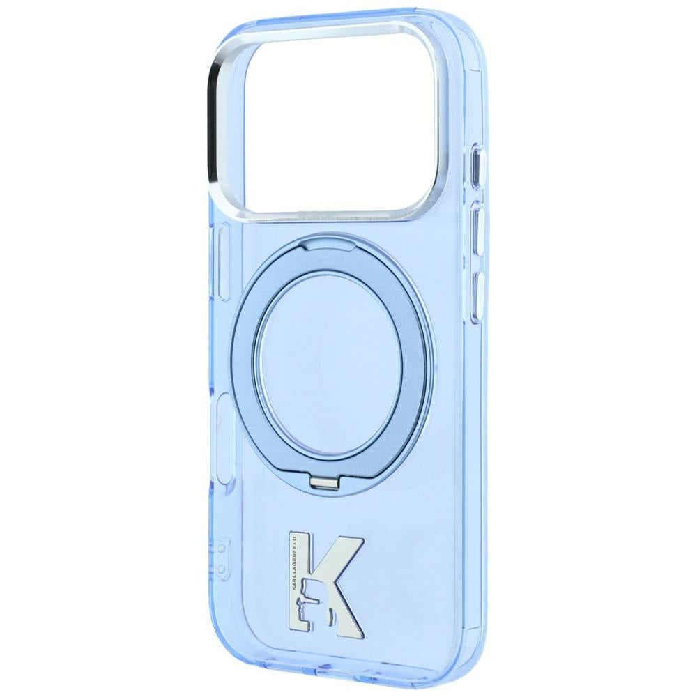 Karl Lagerfeld iPhone 17 Pro Max/iPhone 18 Pro Max Kuori Rengasteline Kameo Sininen