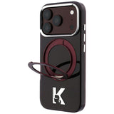 Karl Lagerfeld iPhone 17 Pro Max/iPhone 18 Pro Max Kuori Ring Stand Kameo Burgundy