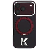 Karl Lagerfeld iPhone 17 Pro Max/iPhone 18 Pro Max Kuori Ring Stand Kameo Burgundy