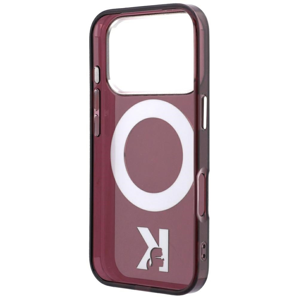 Karl Lagerfeld iPhone 17 Pro Max/iPhone 18 Pro Max Kuori Ring Stand Kameo Burgundy