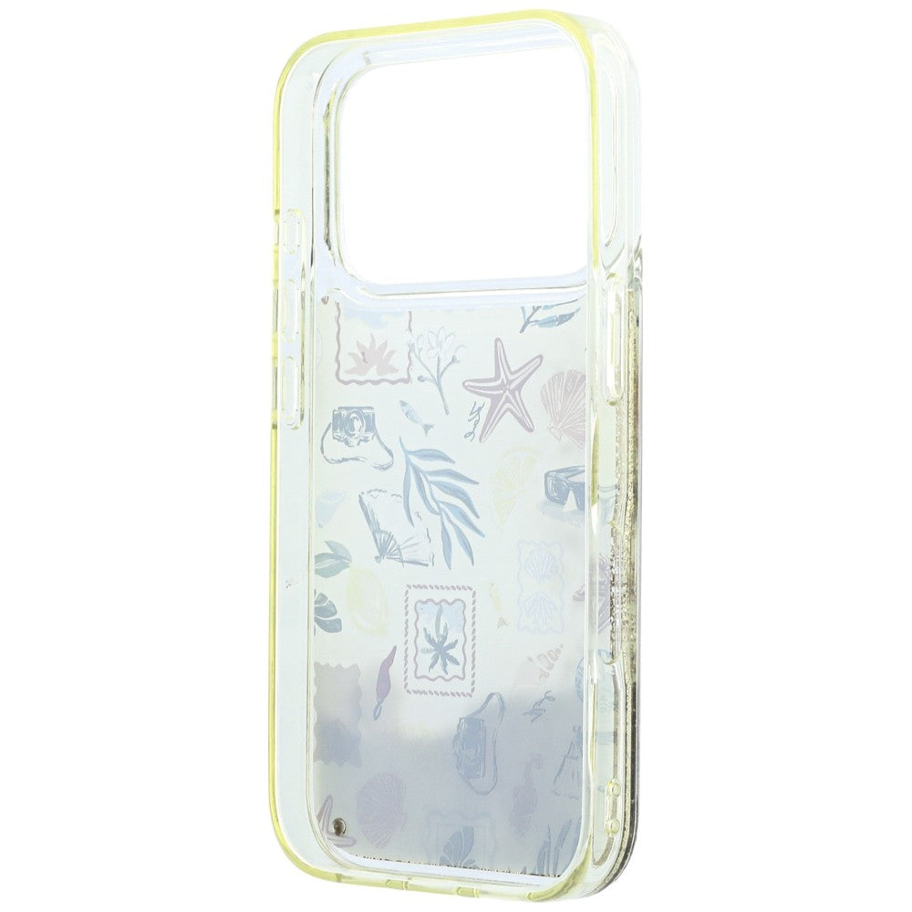 Karl Lagerfeld iPhone 17 Pro/iPhone 18 Pro Kuori nestemäisellä glitterillä, Beach Beige