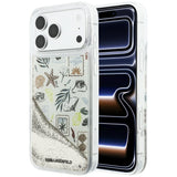 Karl Lagerfeld iPhone 17 Pro Max/iPhone 18 Pro Max Kuori Liquid Glitter Beach Beige