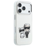 Karl Lagerfeld iPhone 17 Pro/iPhone 18 Pro Kuori Karl & Choupette Sketch Beige