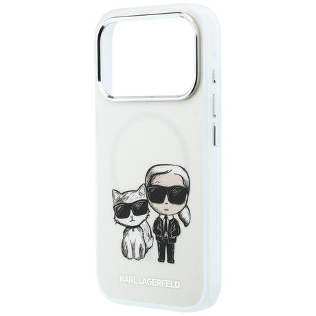 Karl Lagerfeld iPhone 17 Pro/iPhone 18 Pro Kuori Karl & Choupette Sketch Beige