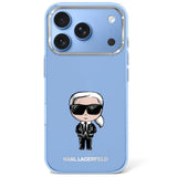 Karl Lagerfeld iPhone 17 Pro/iPhone 18 Pro Kuori Ikonik Sketch Sininen