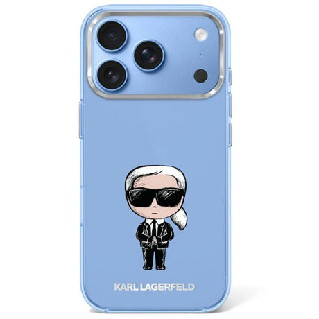 Karl Lagerfeld iPhone 17 Pro/iPhone 18 Pro Kuori Ikonik Sketch Sininen