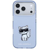 Karl Lagerfeld iPhone 17 Pro/iPhone 18 Pro Kuori Choupette Sketch Sininen