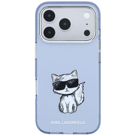 Karl Lagerfeld iPhone 17 Pro Max/iPhone 18 Pro Max Kuori Choupette Sketch Sininen