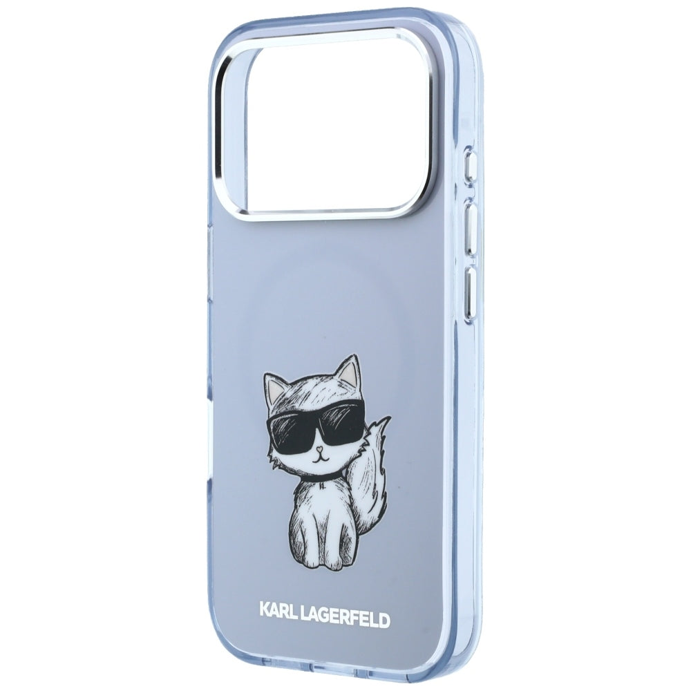 Karl Lagerfeld iPhone 17 Pro Max/iPhone 18 Pro Max Kuori Choupette Sketch Sininen