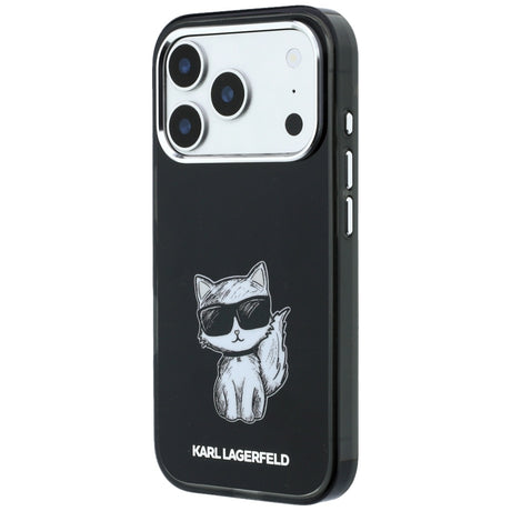 Karl Lagerfeld iPhone 17 Pro/iPhone 18 Pro Kuori Choupette Sketch Musta