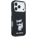Karl Lagerfeld iPhone 17 Pro/iPhone 18 Pro Kuori Choupette Sketch Musta