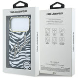 Karl Lagerfeld iPhone 17 Pro/iPhone 18 Pro Kuori seepra-glitterillä Kulta