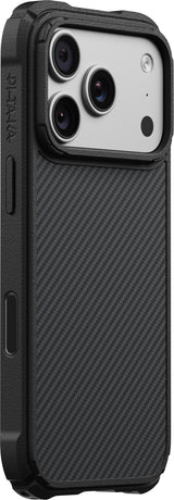 Pitaka iPhone 17 Pro/iPhone 18 Pro -kuori Cairn MagSafe Black/Grey Twill