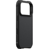 Pitaka iPhone 17 Pro/iPhone 18 Pro -kuori Cairn MagSafe Black/Grey Twill