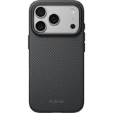 Pitaka iPhone 17 Pro/iPhone 18 Pro -kuori Summa MagSafe Black/Grey Twill