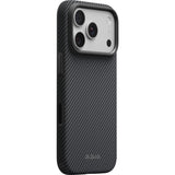 Pitaka iPhone 17 Pro/iPhone 18 Pro -kuori Summa MagSafe Black/Grey Twill