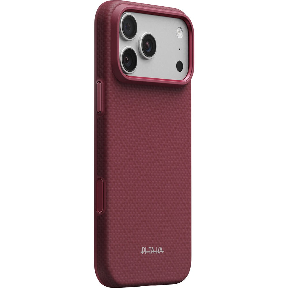 Pitaka iPhone 17 Pro Max/iPhone 18 Pro Max Kuori Summa MagSafe Argyle Burgundy
