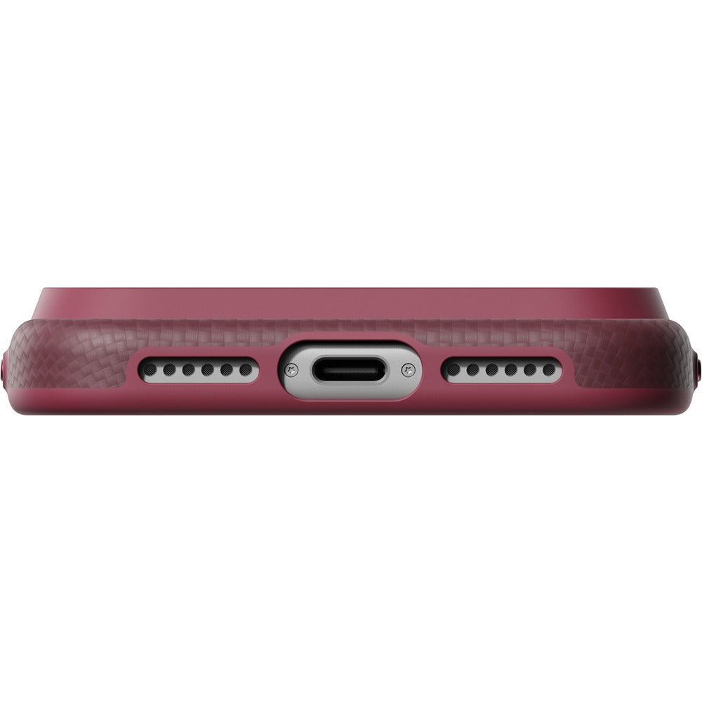 Pitaka iPhone 17 Pro Max/iPhone 18 Pro Max Kuori Summa MagSafe Argyle Burgundy