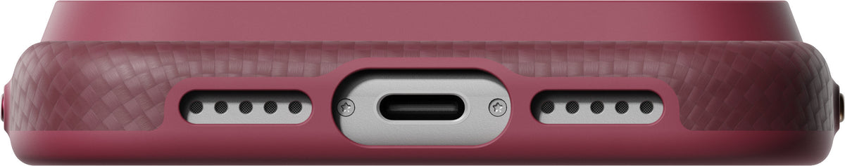 Pitaka iPhone 17 Pro/iPhone 18 Pro Kuori Summa MagSafe Argyle Burgundy