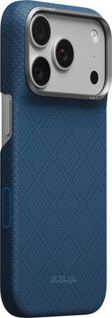 Pitaka iPhone 17 Pro/iPhone 18 Pro Kuori Edge MagSafe Argyle Abyss Blue