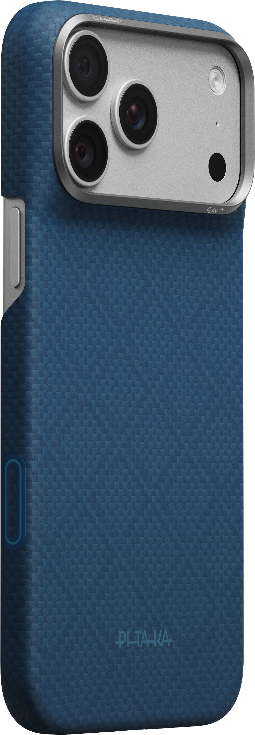 Pitaka iPhone 17 Pro Max/iPhone 18 Pro Max Kuori Edge MagSafe Argyle Abyss Blue