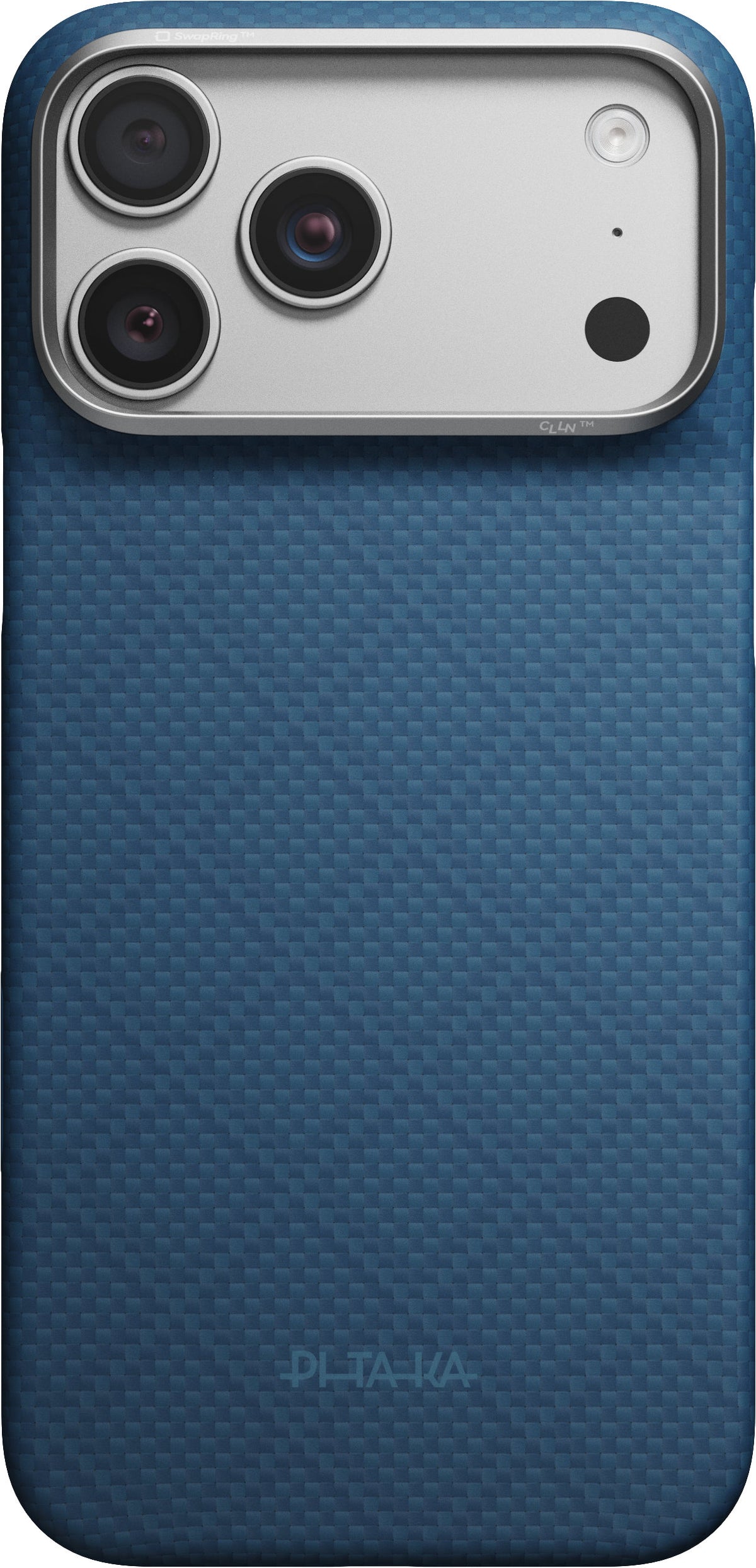 Pitaka iPhone 17 Pro Max/iPhone 18 Pro Max Kuori Edge MagSafe Argyle Abyss Blue