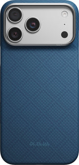 Pitaka iPhone 17 Pro Max/iPhone 18 Pro Max Kuori Edge MagSafe Argyle Abyss Blue