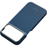 Pitaka iPhone 17 Pro Max/iPhone 18 Pro Max Kuori Edge MagSafe Argyle Abyss Blue