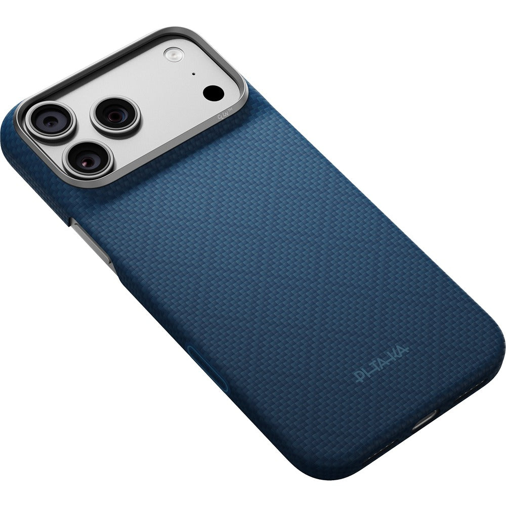 Pitaka iPhone 17 Pro Max/iPhone 18 Pro Max Kuori Edge MagSafe Argyle Abyss Blue