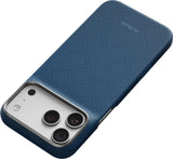 Pitaka iPhone 17 Pro Max/iPhone 18 Pro Max Kuori Edge MagSafe Argyle Abyss Blue