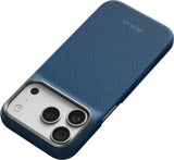 Pitaka iPhone 17 Pro/iPhone 18 Pro Kuori Edge MagSafe Argyle Abyss Blue