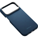 Pitaka iPhone 17 Pro/iPhone 18 Pro Kuori Edge MagSafe Argyle Abyss Blue