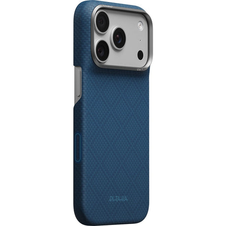 Pitaka iPhone 17 Pro/iPhone 18 Pro Kuori Edge MagSafe Argyle Abyss Blue