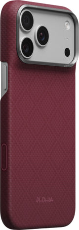 Pitaka iPhone 17 Pro Max/iPhone 18 Pro Max Kuori Edge MagSafe Argyle Burgundy