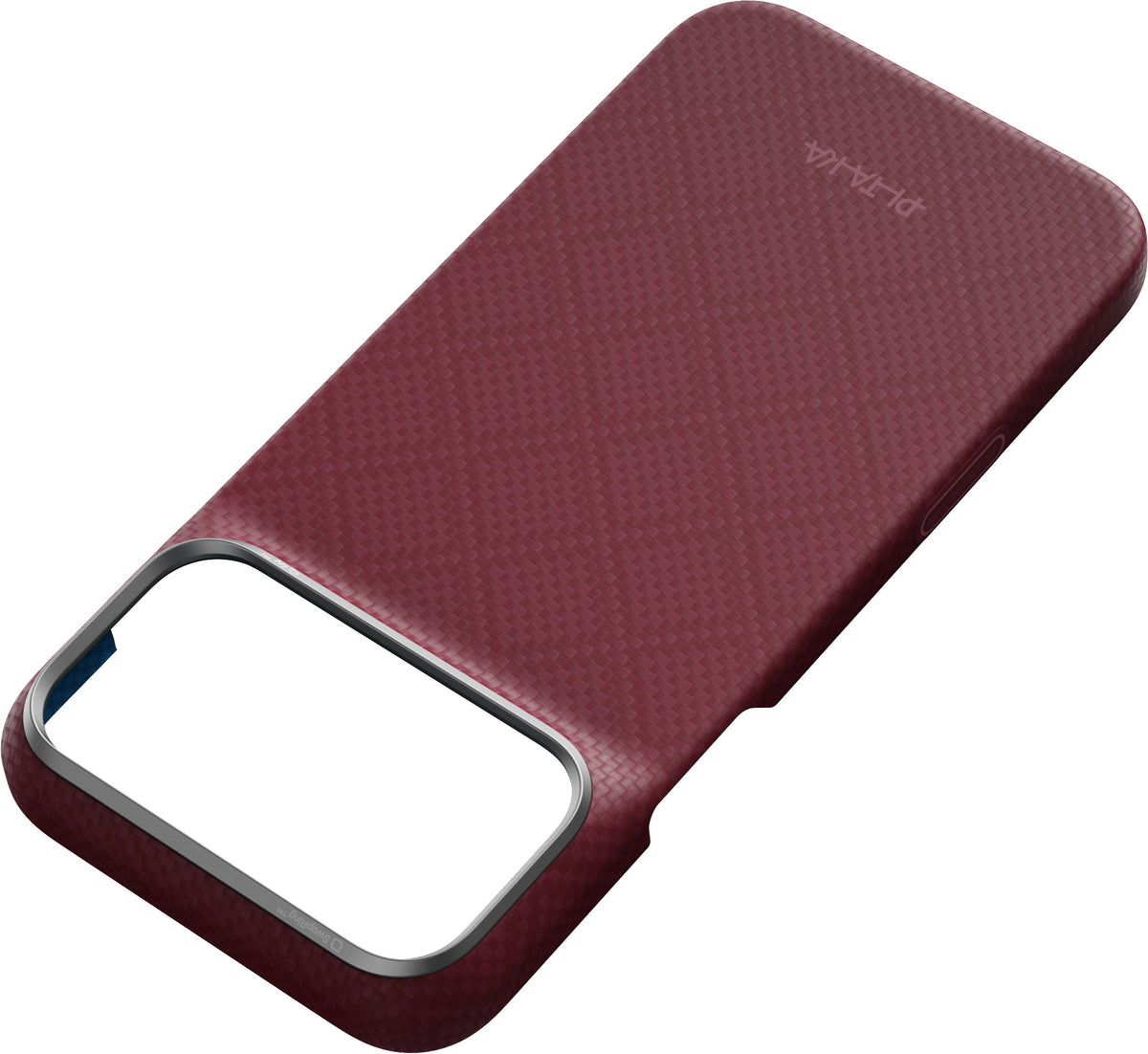 Pitaka iPhone 17 Pro Max/iPhone 18 Pro Max Kuori Edge MagSafe Argyle Burgundy