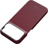 Pitaka iPhone 17 Pro Max/iPhone 18 Pro Max Kuori Edge MagSafe Argyle Burgundy