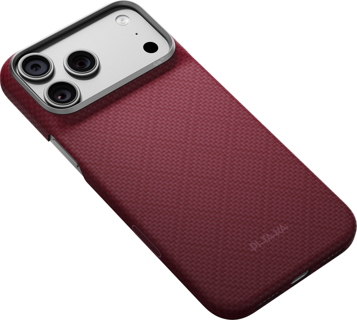 Pitaka iPhone 17 Pro Max/iPhone 18 Pro Max Kuori Edge MagSafe Argyle Burgundy