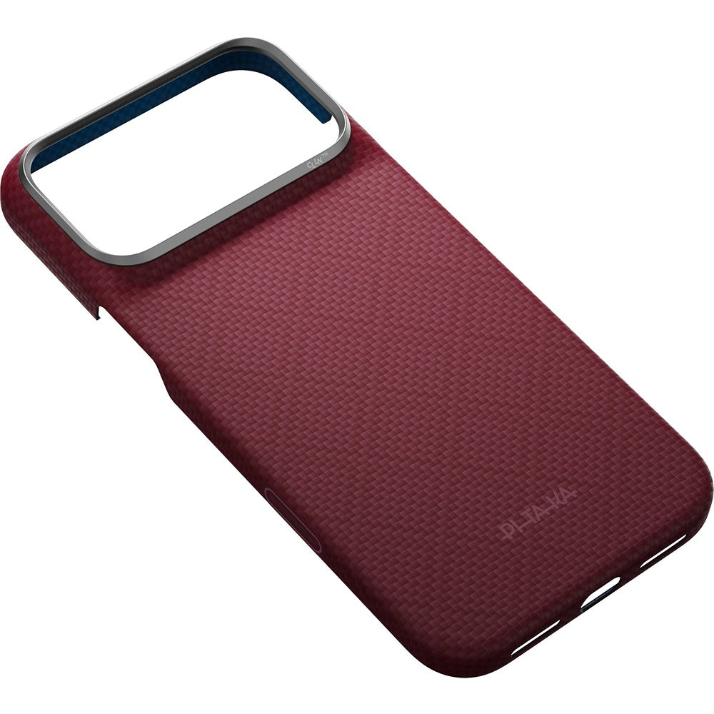 Pitaka iPhone 17 Pro Max/iPhone 18 Pro Max Kuori Edge MagSafe Argyle Burgundy