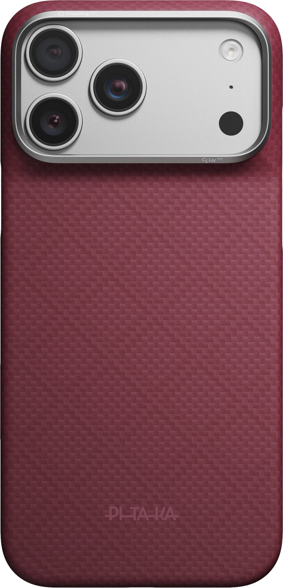 Pitaka iPhone 17 Pro Max/iPhone 18 Pro Max Kuori Edge MagSafe Argyle Burgundy