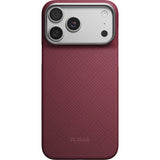 Pitaka iPhone 17 Pro Max/iPhone 18 Pro Max Kuori Edge MagSafe Argyle Burgundy